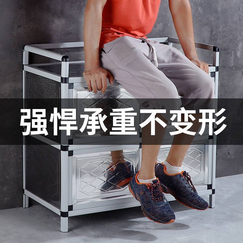 不锈钢简易碗柜橱柜餐边柜茶水柜子储物柜家用灶台柜多功能厨房柜