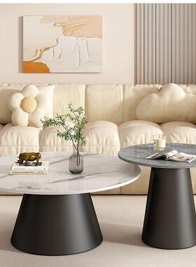 意轻奢现代岩S-12506板圆茶几高低小组合客厅式家用形户型小茶几