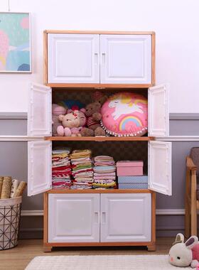 双开门收纳19145柜大号加储塑料儿童衣柜组物五斗柜子宝宝小孩合衣厚橱