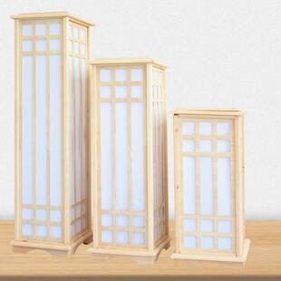 婚庆中式宫灯路引灯婚礼梅花原木方柱灯笼结婚礼舞台迎宾摆件道具