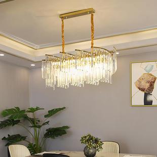 美式 创意现卧e室灯饰代896简约餐厅吊灯ld灯 轻奢吊客厅水晶灯新款