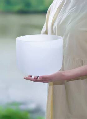 专业级标准音水晶音钵432hz A级准音水晶歌唱碗品质水晶疗愈音钵