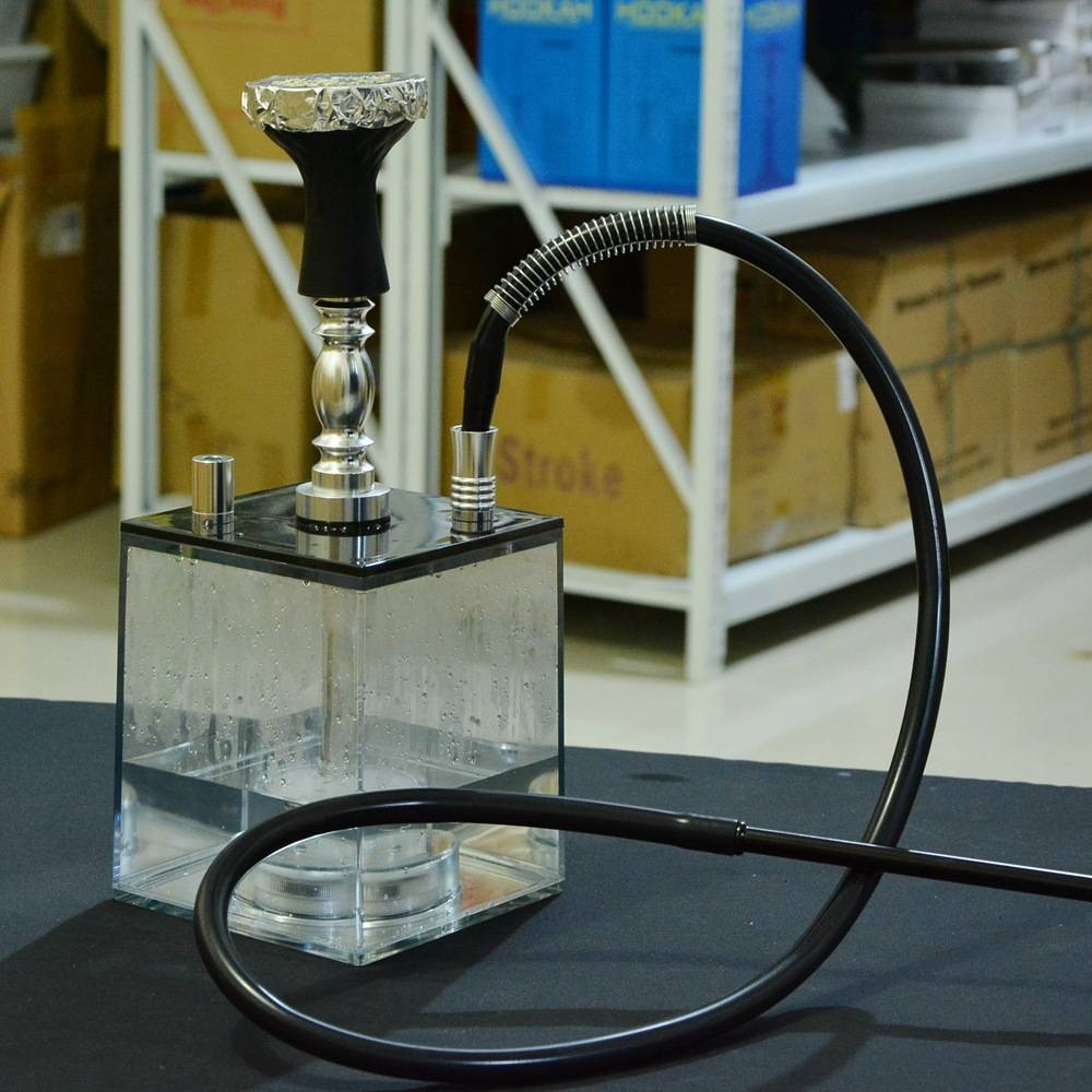 跨境货源水烟套装厂家亚克力方体水烟塑料壶shisha hookah亚马逊