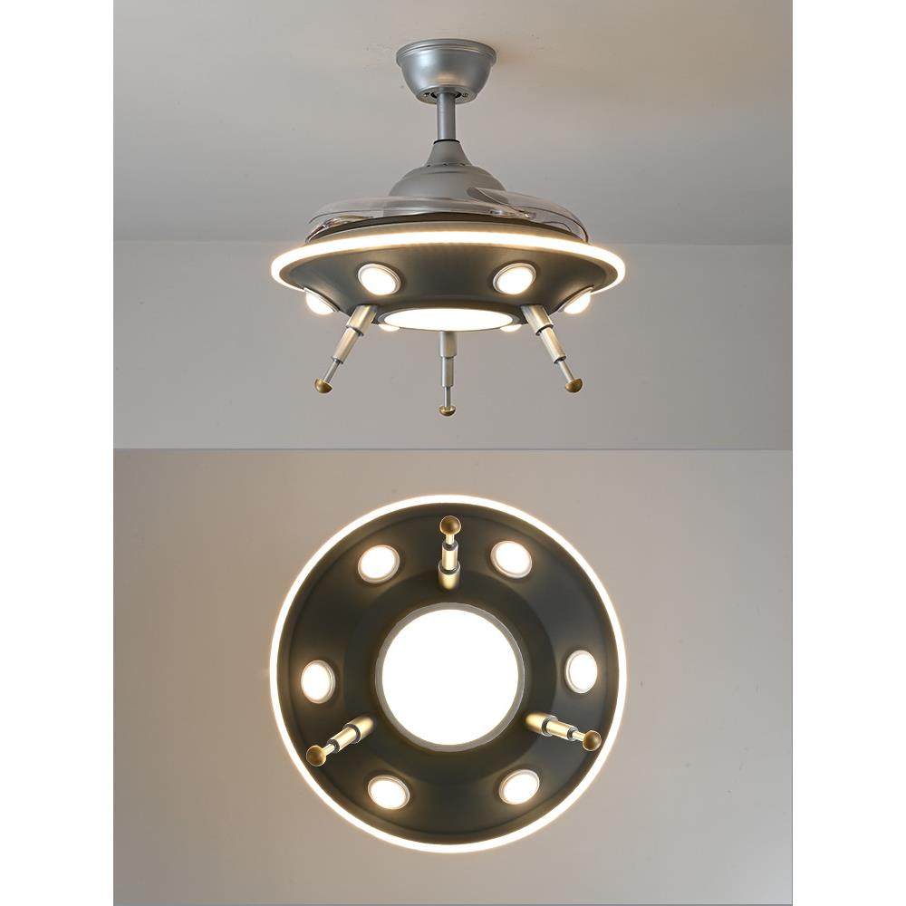 【跨】太空人儿扇童房219风扇灯创意个性uf飞o碟灯男境孩房轻奢风,家装灯饰光源,风扇灯,淘宝优惠券,粉丝福利购,淘宝优惠卷