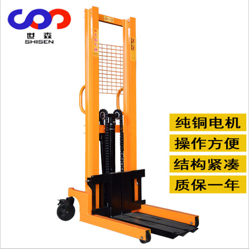 加长货叉龙门架小叉车200公斤300公斤500公斤1吨小型码高车堆垛车