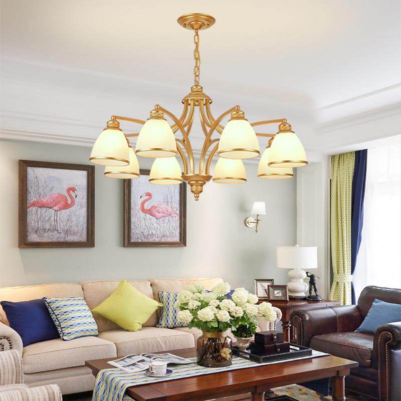 馨美9035式田园吊灯简约现代客厅室铁艺复卧古灯具温家用灯饰,家装灯饰光源,智能吊灯,淘宝优惠券,粉丝福利购,淘宝优惠卷