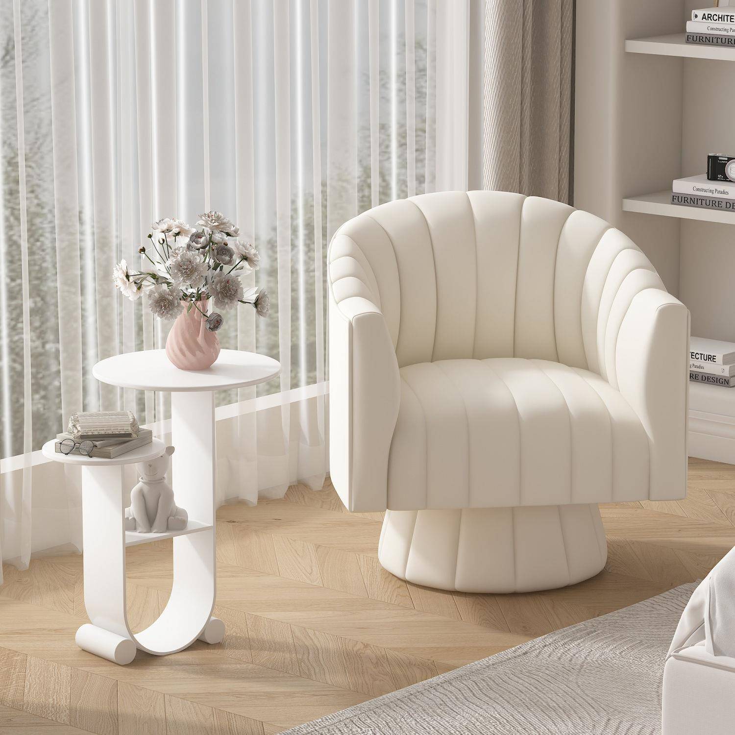 奶椅油风新款沙发751椅客厅阳台卧接室休适闲单人椅轻奢舒待桌组合