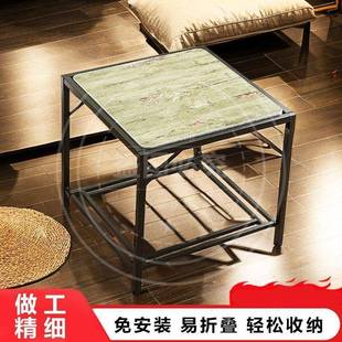 烤火桌折取暖98器家用家用烤火架可叠正方学能习桌一形桌多功烤火