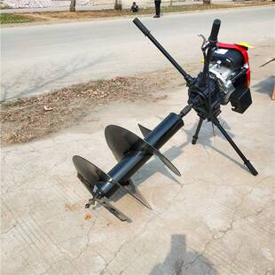 手扶农用地面挖坑机 两冲程泥土地钻机 果树栽种打眼挖坑机