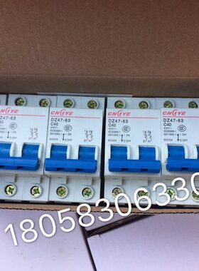 小型断路器DZ47-2P 6A10A16A20A25A32A40A50A63A 极数1P 2P 3P 4P