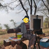 2020新款 专业超薄碳纤维多功能油画箱写生便携专用画架支架铝合金