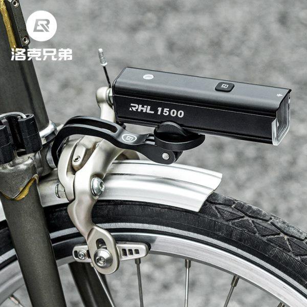 折叠车前叉灯架自行车灯延伸支架运动相机加长底座小布铝合金配件