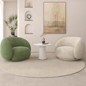 网红单人沙发轻奢现代休闲沙发椅接待沙发洽谈桌椅组合休息区创意