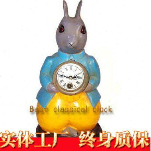 大兔子钟|欧式古典座钟|老式书桌摆设|仿古董钟|把玩收藏
