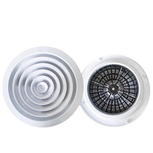 ABS新风口圆形散流器出风口中央空调通风口自动旋转扩散式排风口