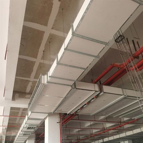 双面彩钢防火风管漂珠硅晶板复合风管一体式耐火风管单面镁质排烟