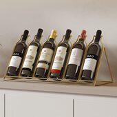 高端创意红酒架金属斜放摆件简约客厅酒柜酒吧桌面葡萄酒展示架子