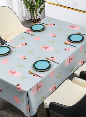 格子桌布防水防油免洗餐桌垫茶几圆桌pvc台布长方形野餐小清之满