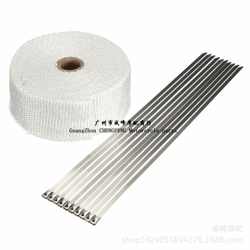 供应无碱玻璃纤维排气管用隔热缠绕芭蕉布 白色玻璃纤维带