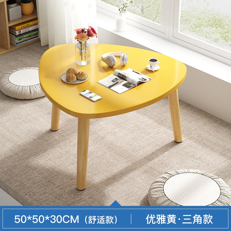 飘窗小桌子茶几卧室榻榻米茶桌窗台坐地矮桌子家用迷你实木腿炕桌