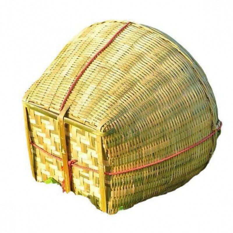 壮族大号箩筐竹编制品 淘米箩篼 粮食竹筐 收纳篓喜事筐簸箕