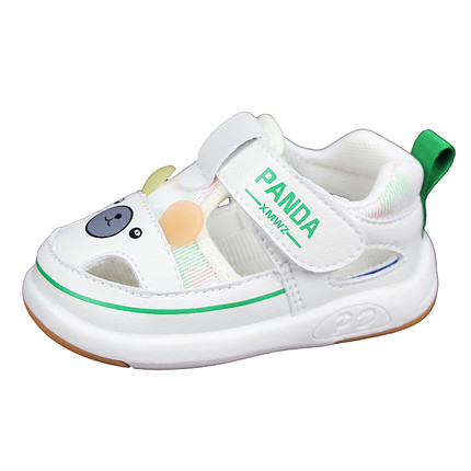 男女宝宝夏季镂空半凉鞋叫叫鞋1至2岁婴儿防滑魔术贴学步机能凉鞋