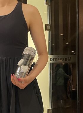 双层玻璃杯女可携式高颜值清新可爱茶水泡茶杯网红水杯茶水分离杯