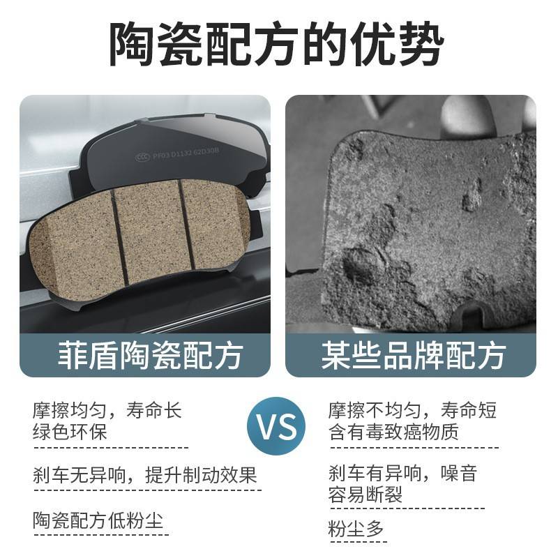 菲盾奇瑞瑞虎5前刹车片瑞虎3X 瑞虎7 8陶瓷艾瑞泽3 5 7后轮制动皮