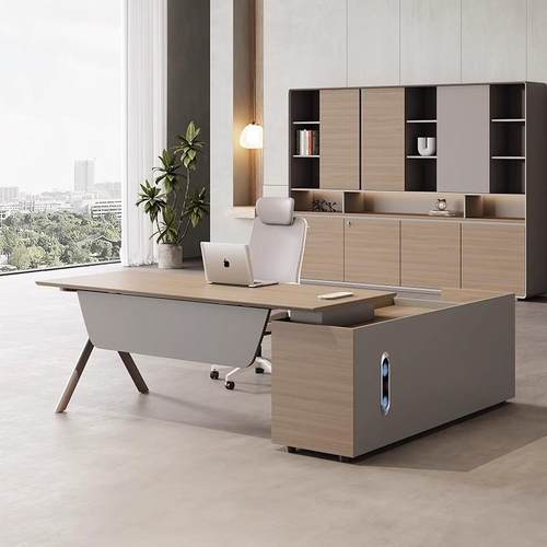 办公桌老板桌管经理电台桌椅组合领导大班简约现主JC152-66代办公