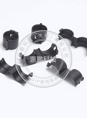塑波纹管卡扣单层口波纹管开固定227卡浪卡管管夹汽料车线束管扣