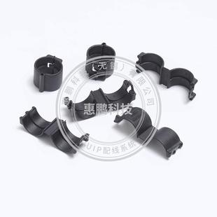 塑波纹管卡扣单层口波纹管开固定227卡浪卡管管夹汽料车线束管扣