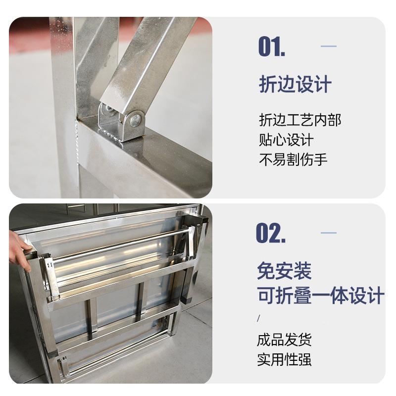 不不锈钢折锈钢折叠桌子摊便携式夜市摆子烧桌烤桌家用宿舍方桌方