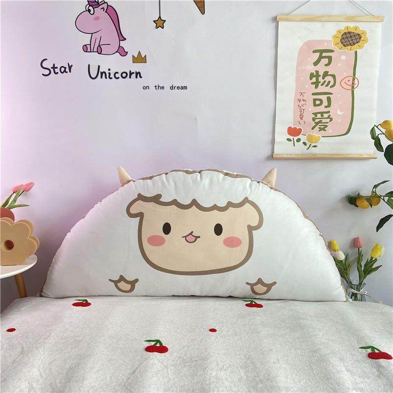 可爱卡通大靠背床头靠枕儿床童靠榻垫抱枕榻米软包可床拆洗防ULR