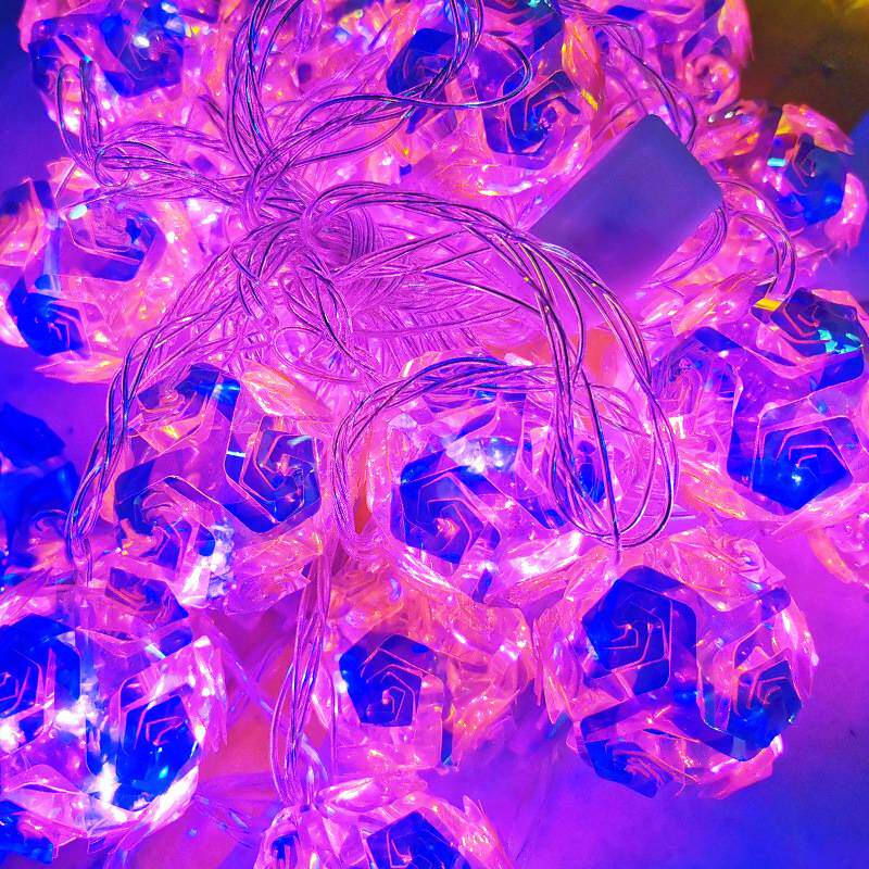 2023跨境新款圣诞节装饰品圣诞树led挂件场景布置装扮吊灯灯串LED