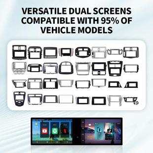 通导航百变双改联屏副驾智能车娱乐屏载显HRS示屏智用能导航拓展