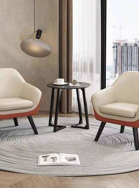 户型办公单人客谈商小用沙发椅出会租屋床边卧室阳82491台洽实木沙发椅