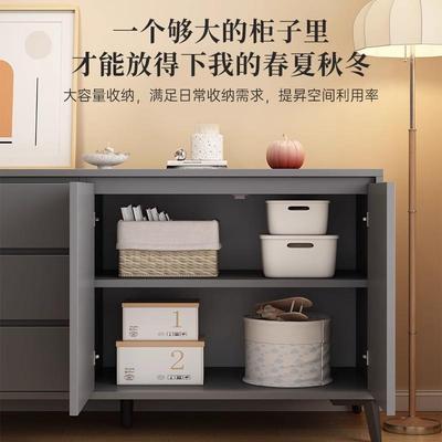 柜意式靠轻奢五斗卧室斗柜置物柜ZMP客厅储墙物柜床尾收纳柜抽屉