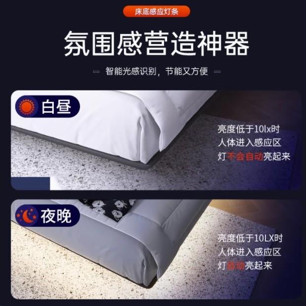 827悬浮围床底氛灯人体感应床自下灯带动智能光控起夜床围led卧室