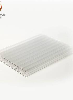 透明高清PC材料22MM米字格阳光板阳光房材料搭棚聚碳酸酯板
