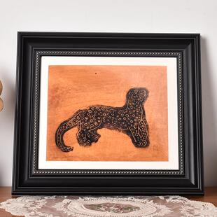 欧法式中古式风黑色画框相框卡纸装裱雕B7B2TQsi塑膏像石带复古油