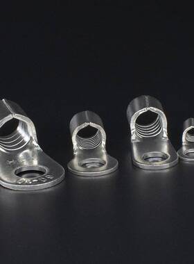 CJH端头RNB5.5-4S/L紫铜0.9厚1000个冷压圆形裸接线端子铜鼻线耳