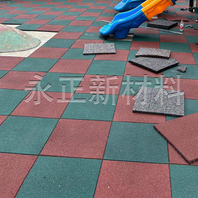 室外地户垫儿童滑减震胶地垫KFX外运动橡场幼梯儿园室外橡胶地垫