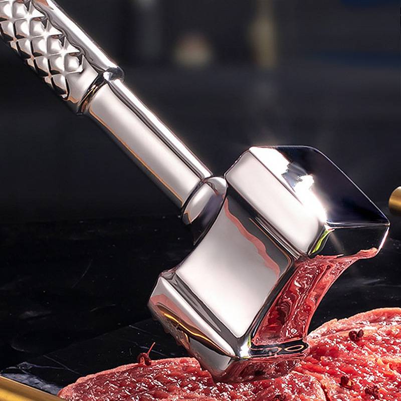 松肉锤不锈钢锤肉器家用牛排锤嫩肉敲肉大排锤商用中国无