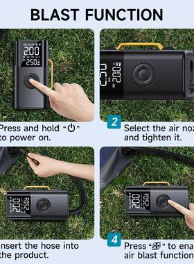 汽车应吹急启动电源MVW车载电充气泵吸鼓风一体机新款1V多功能搭2