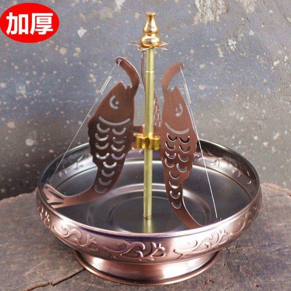 包邮加厚三鱼支架铜盘香架点檀香合金盘香架供佛家用塔香香炉架子,家居饰品,香薰炉,淘宝优惠券,粉丝福利购,淘宝优惠卷
