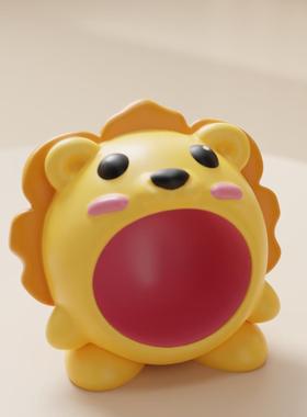 狮子座桌面摆件玄关钥匙收纳可爱卡通客厅装饰新居乔迁送朋友礼物