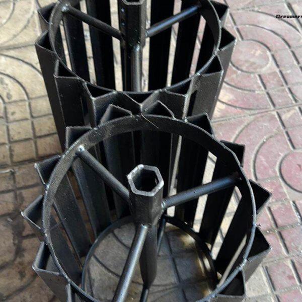 。田园管理机微耕机开沟扶垄培土机配件压地轮压地铁轮行走轮防滑