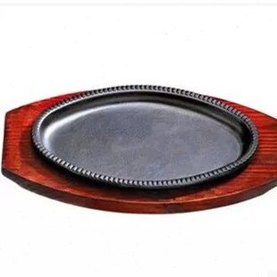 特力铁皇/日式旦形铁板/椭圆形铁板烧/日式牛扒烤盘/铁板烤盘