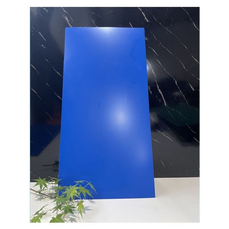 山顶松铝塑板自粘墙贴工p装门头翻新装饰材料300*600蓝色【5片装