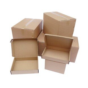 6-13号半高纸箱子快递小箱子纸壳箱打包用瓦楞扁平纸箱